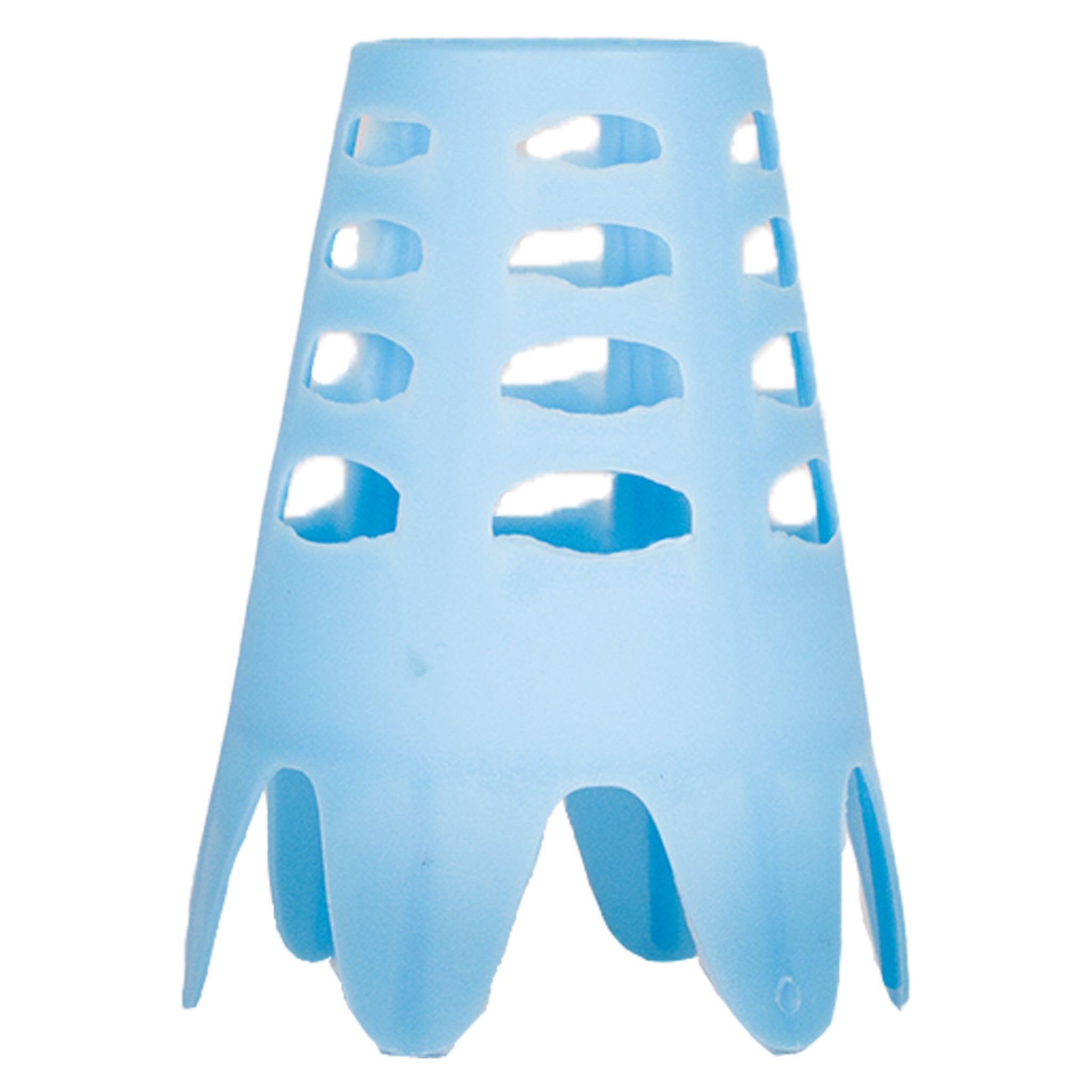 Little Links kids golf indoor tee in blue color, lightweight and durable, ideal for indoor practice or use on hard surfaces to help kids develop consistent swings.