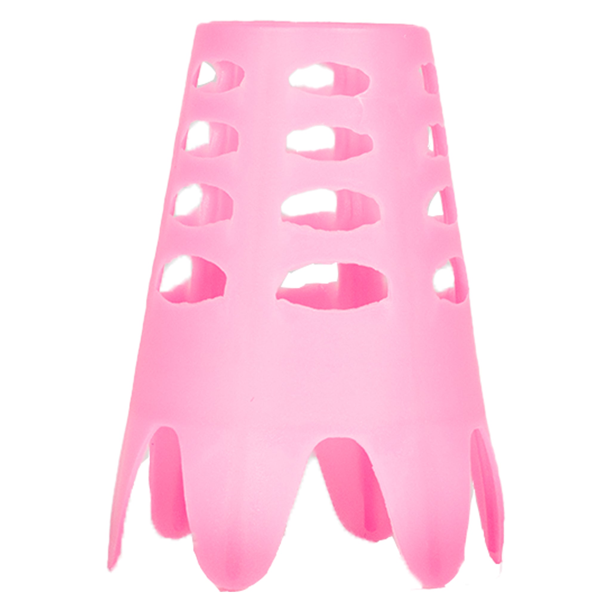 Little Links kids golf indoor tee in pink color, designed for use on mats and hard surfaces, allowing young golfers to practice safely and build confidence in their swing.