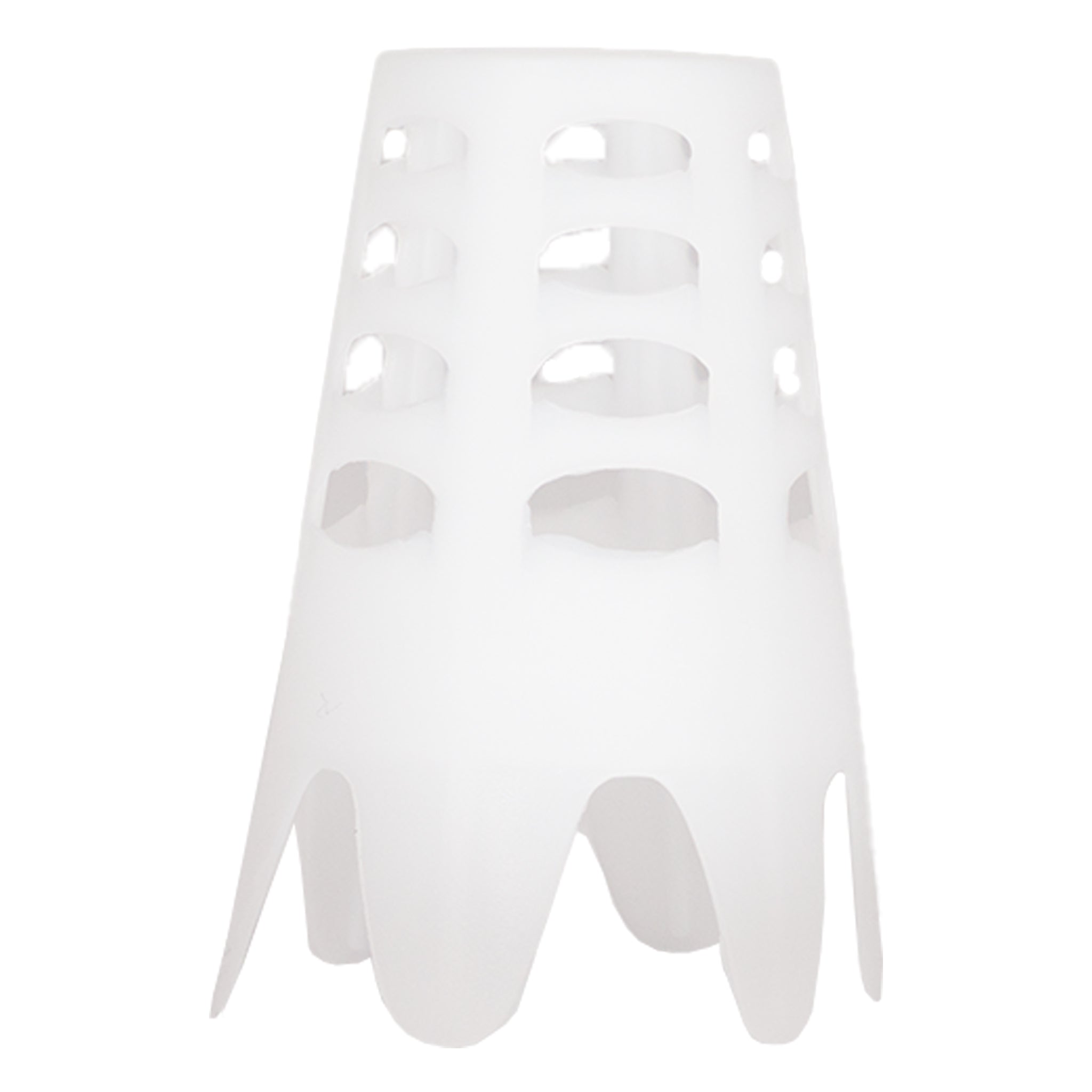 Little Links kids golf indoor tee in white color, designed for practicing on mats or hard surfaces, helping young golfers improve their swing without needing grass.