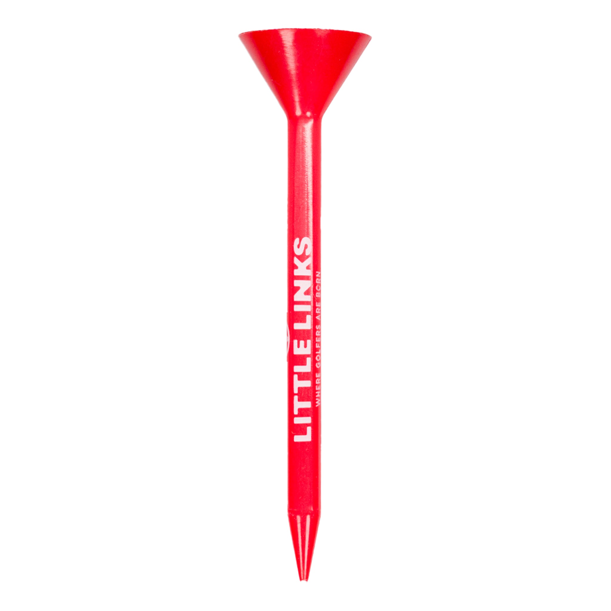 Big Cup Golf Tees - 25 Pack - Red & White