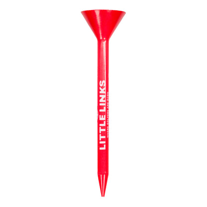 Big Cup Golf Tees - 25 Pack - Red & White