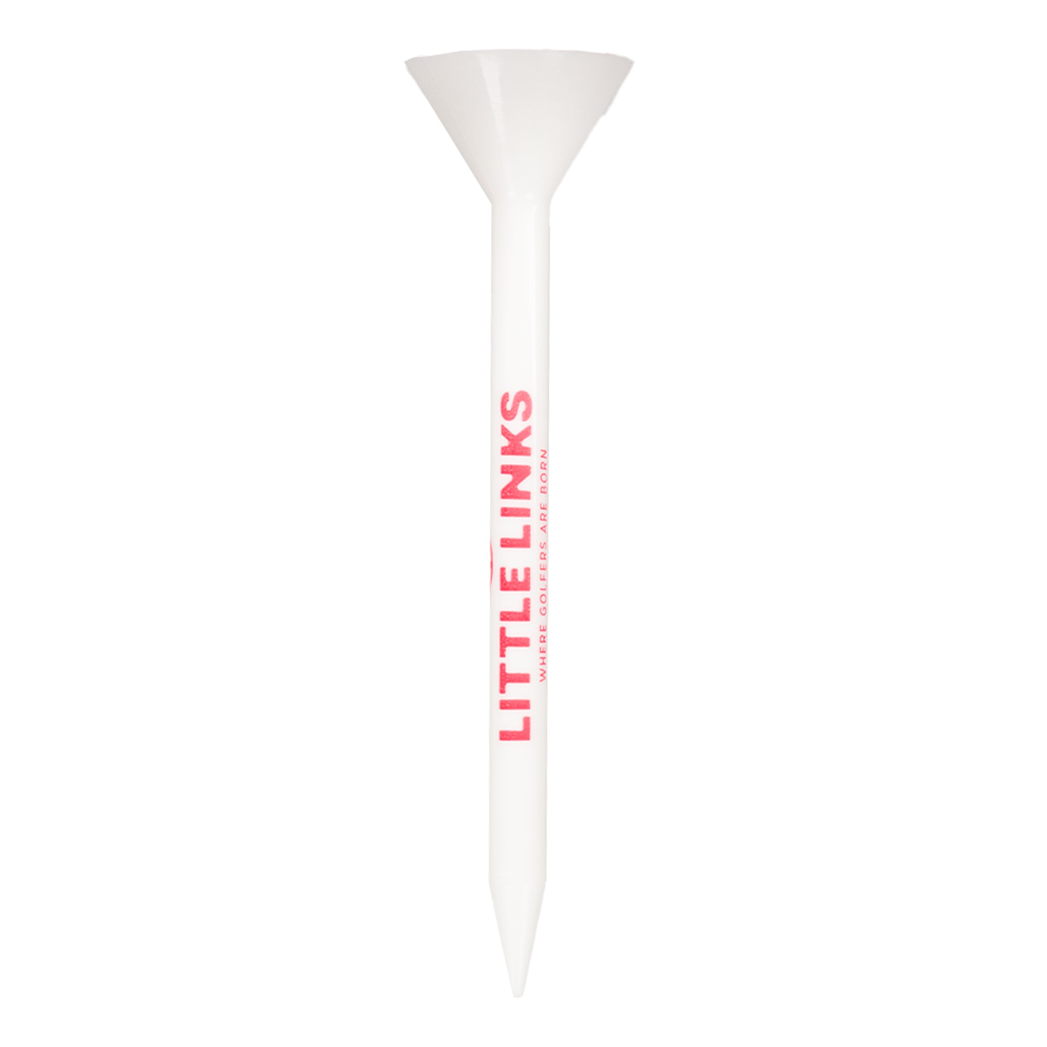 Big Cup Golf Tees - 25 Pack - Red & White