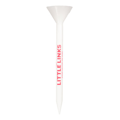 Big Cup Golf Tees - 25 Pack - Red & White
