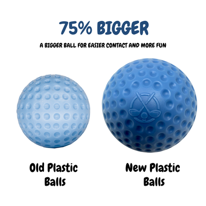 Oversized Plastic Golf Balls - 6 Pack - Choose a Color