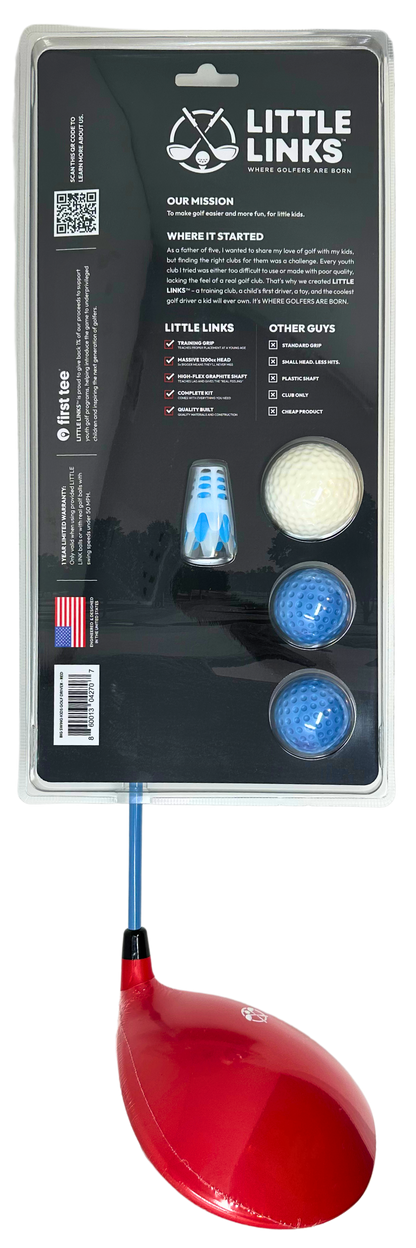 Big Swing Kids Golf Driver - Red